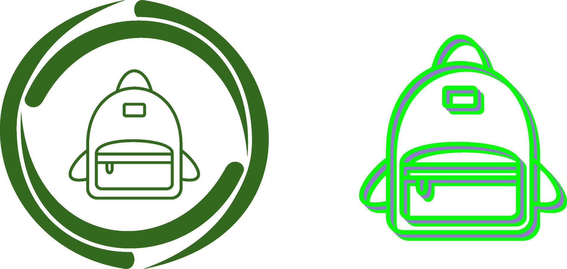 Bag Pack Icon Design vector