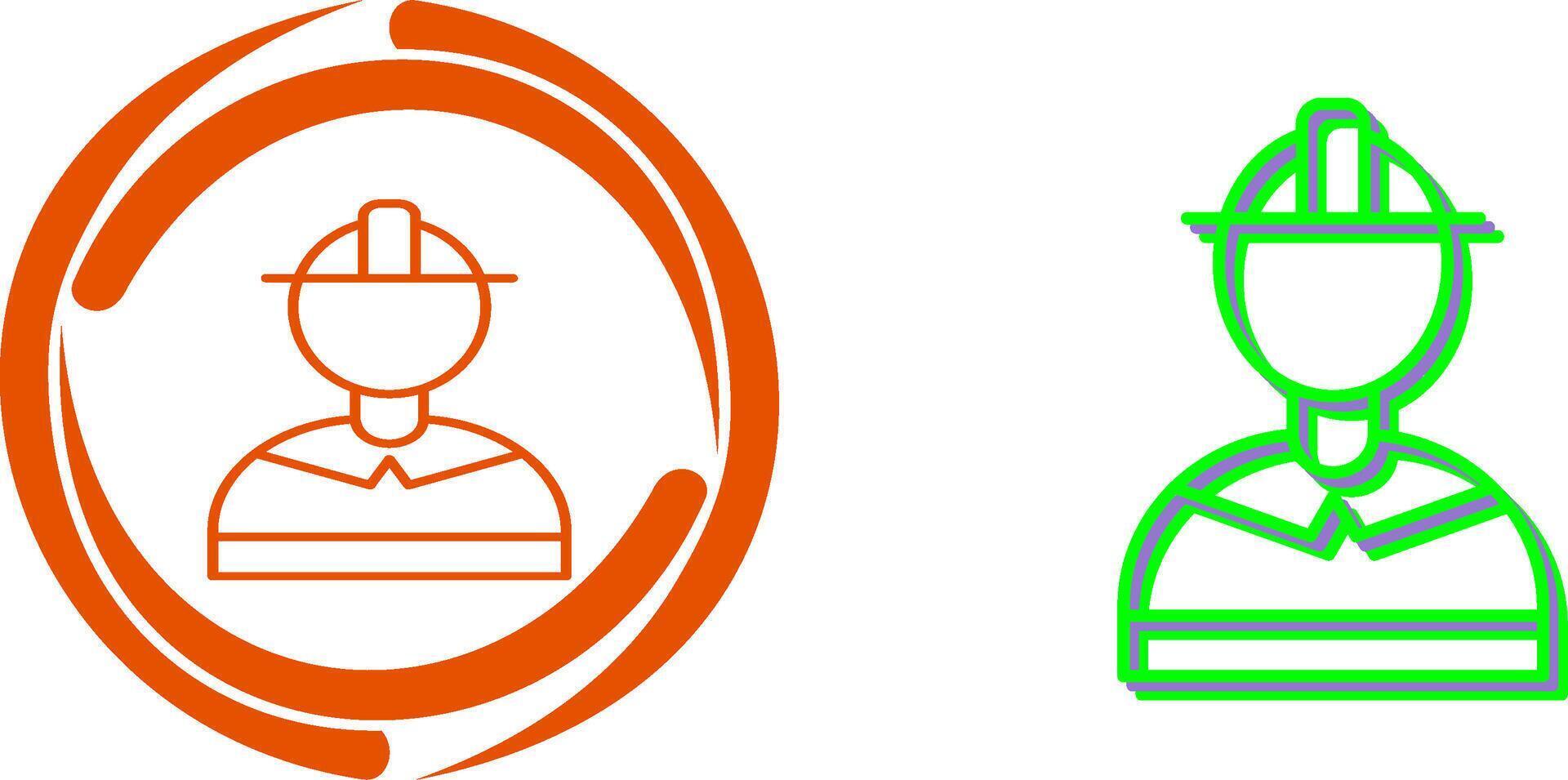 Unique Firefighter Icon Design vector