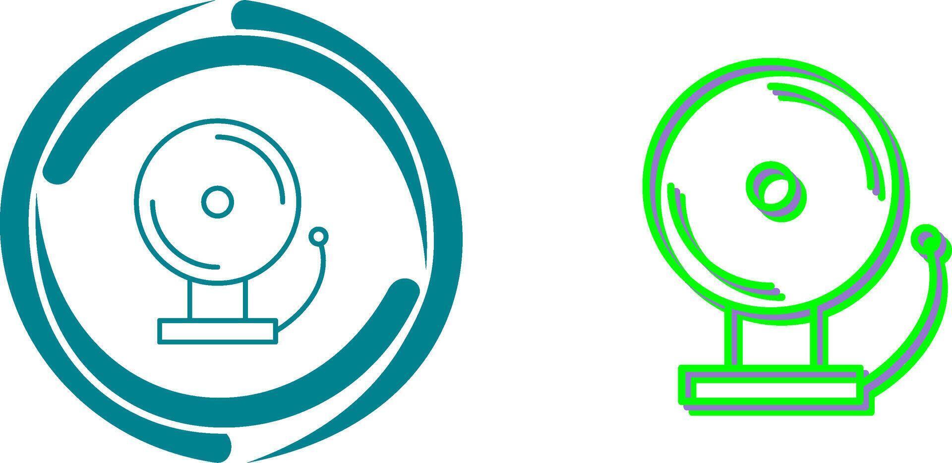 Unique Fire Alarm Icon Design vector
