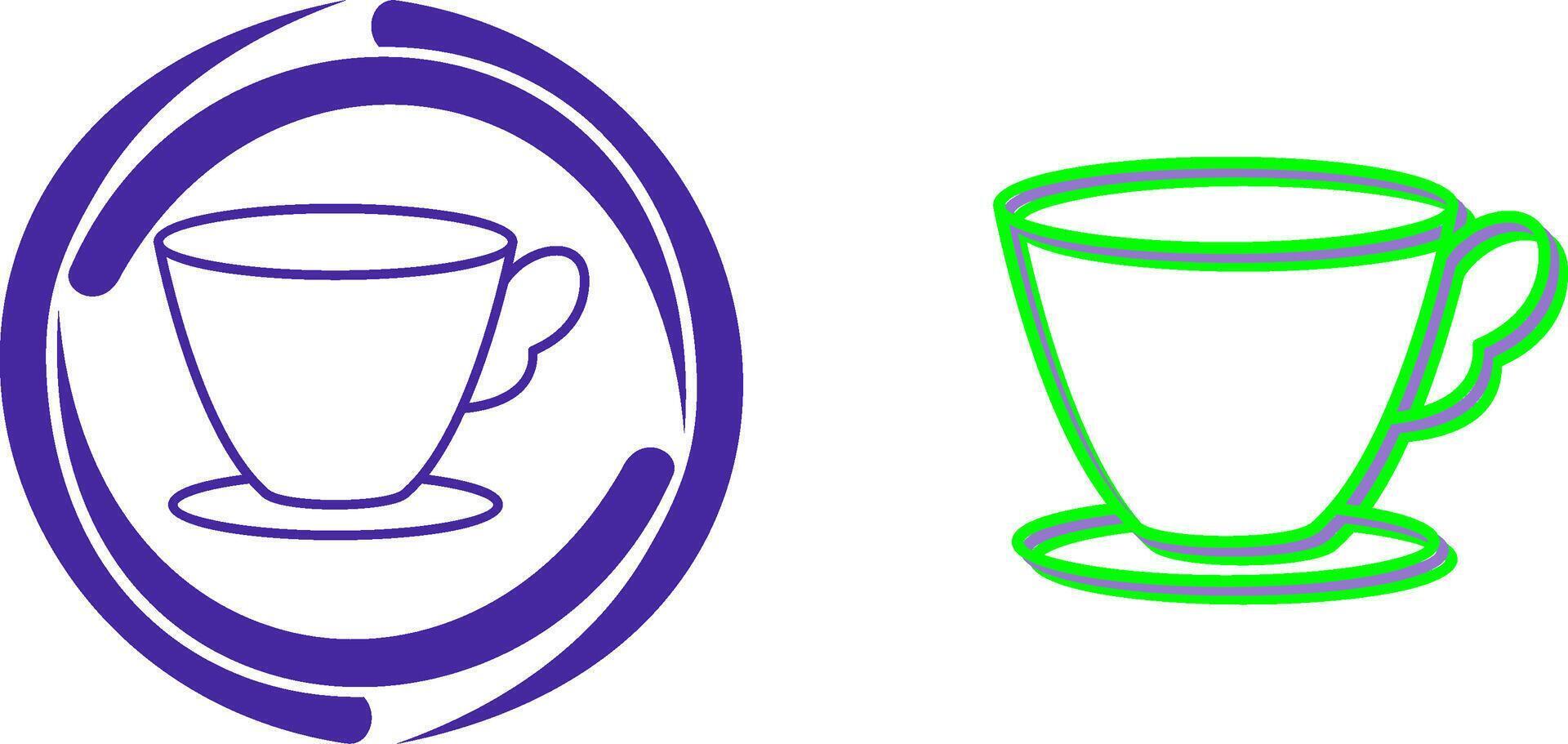 Tea Cup Icon Design vector