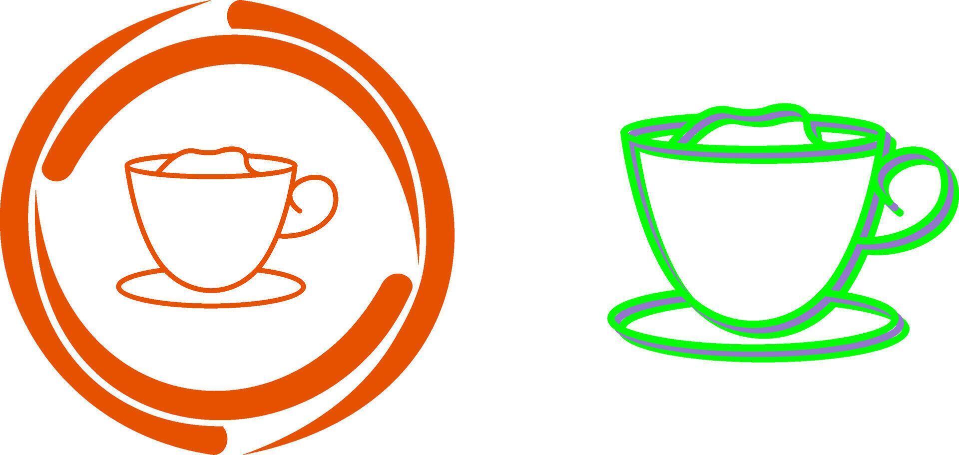 cremoso café icono diseño vector