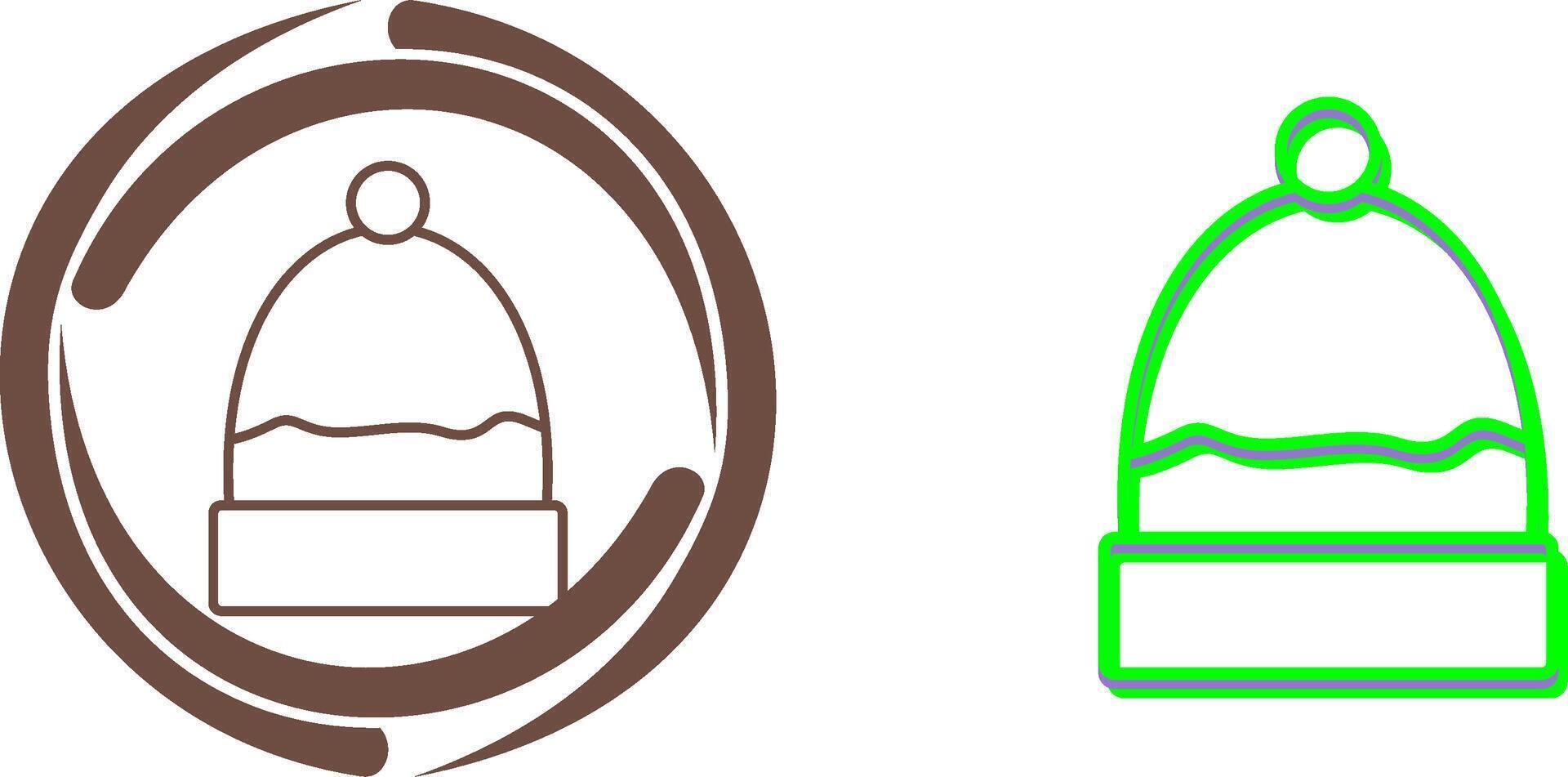 Warm Cap Icon Design vector