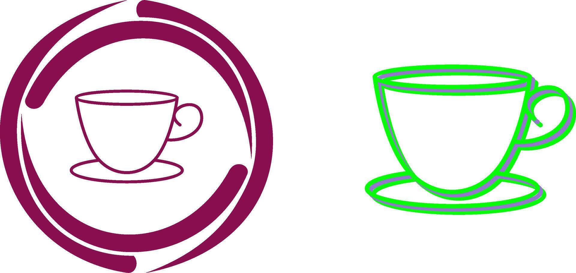 Tea Cup Icon Design vector