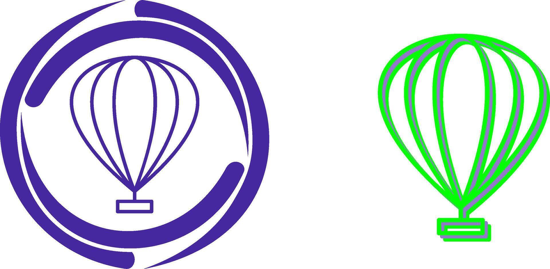 Hot Air Balloon Icon Design vector