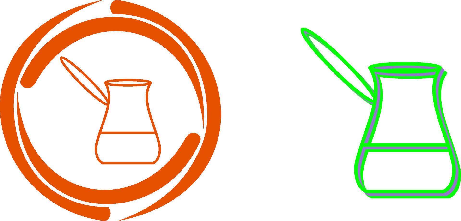 Cezve Icon Design vector