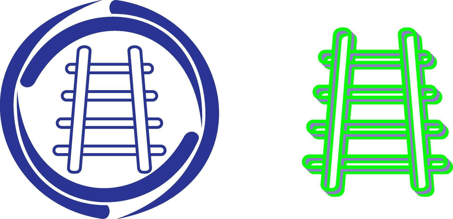 Train Tracks Icon Design vector