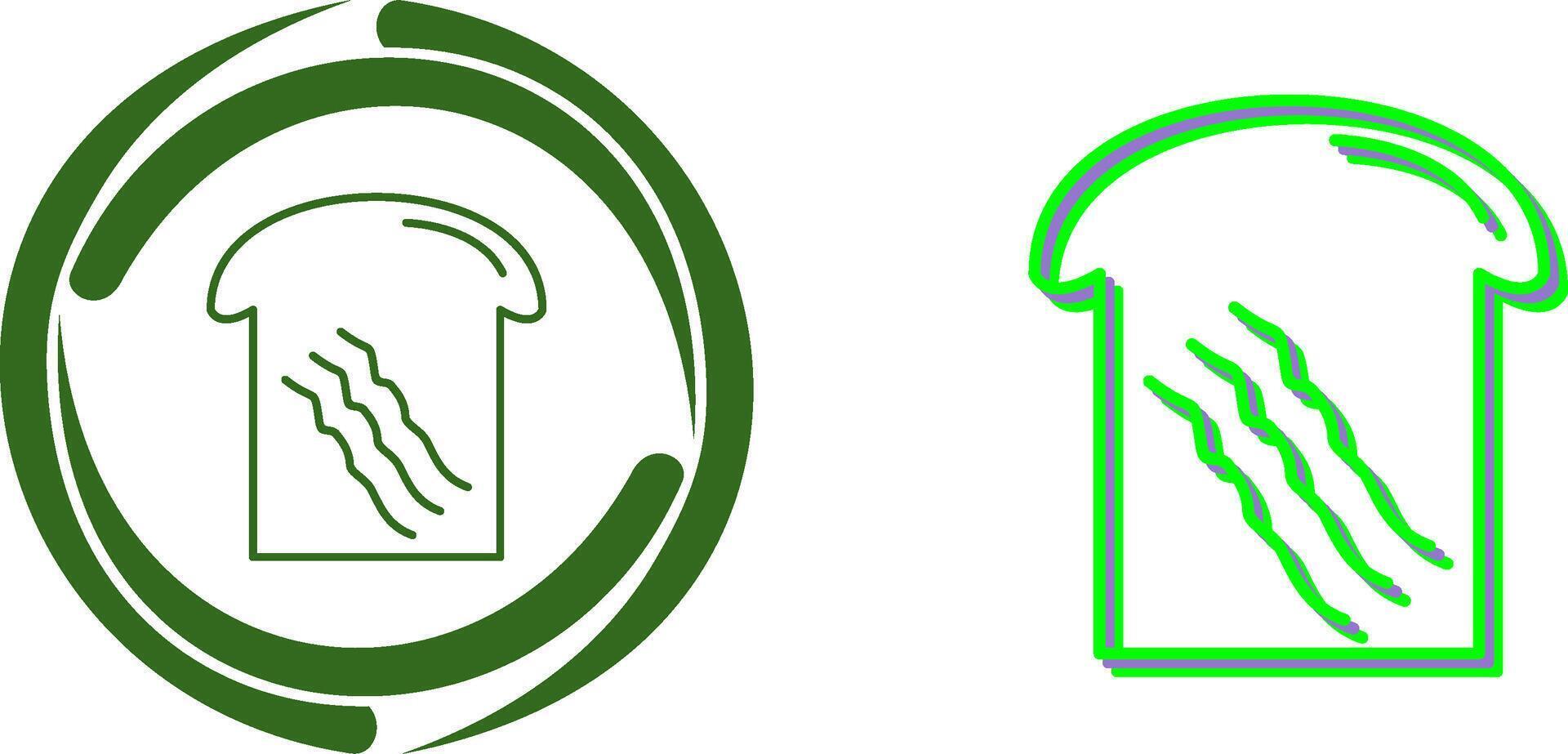 Toast Icon Design vector