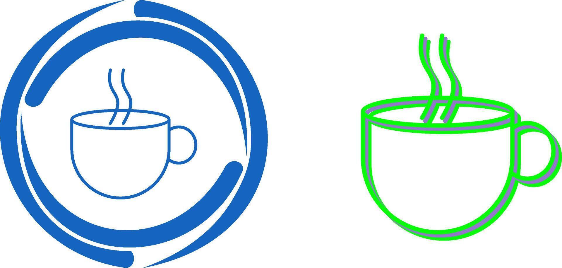 Hot Coffee Icon Design vector