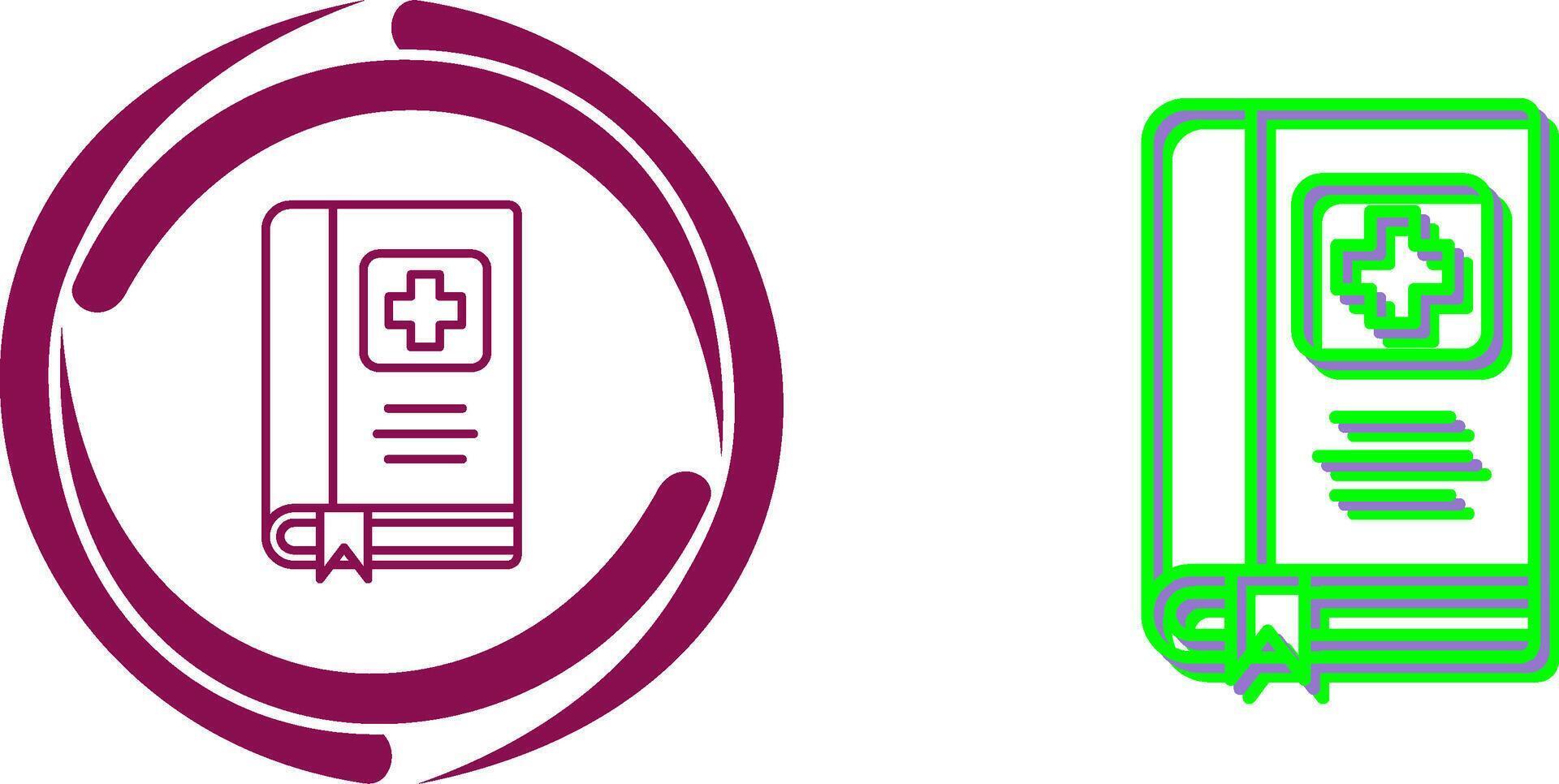 Medical Book Icon Design vector