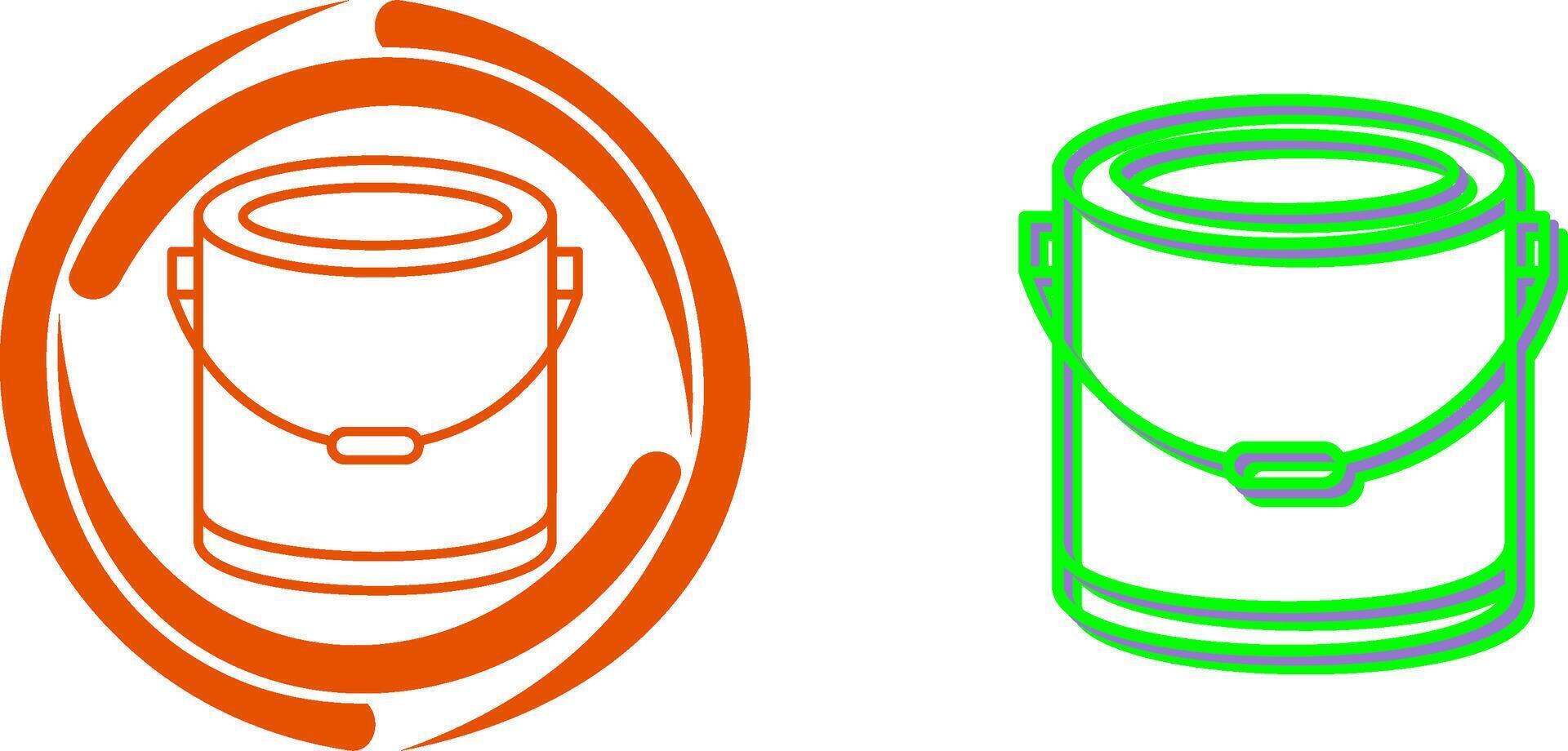 Paint Bucket Icon Design vector