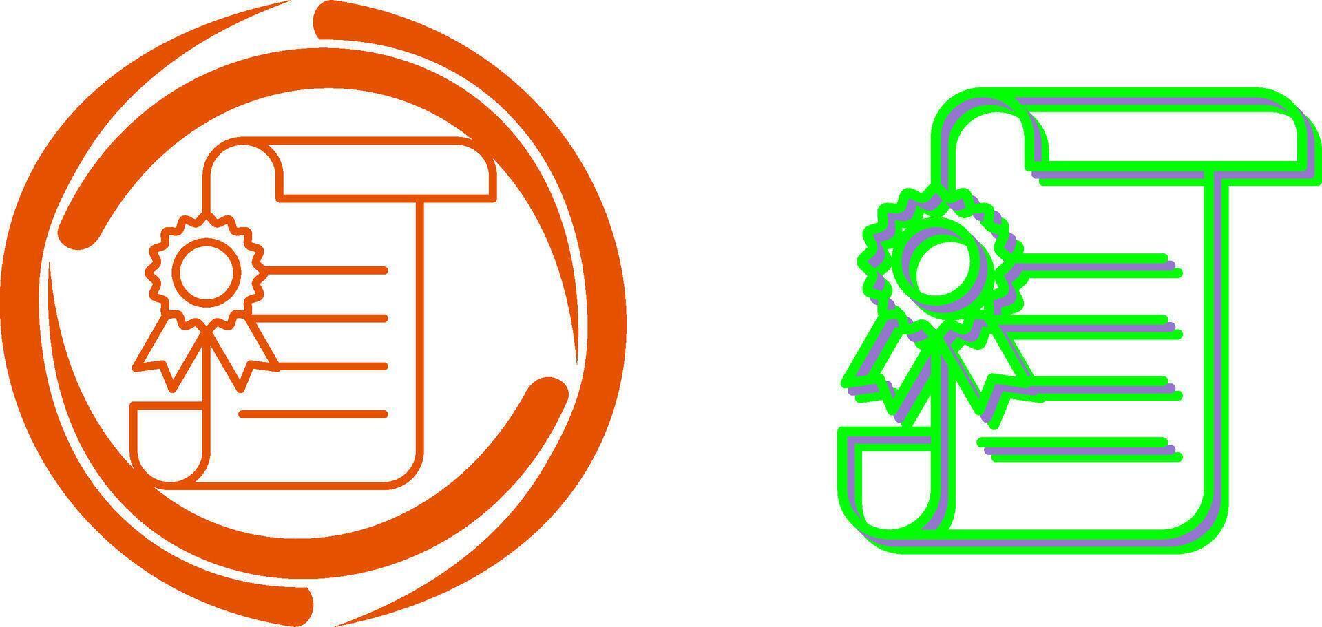 Legal Paper Icon Design vector