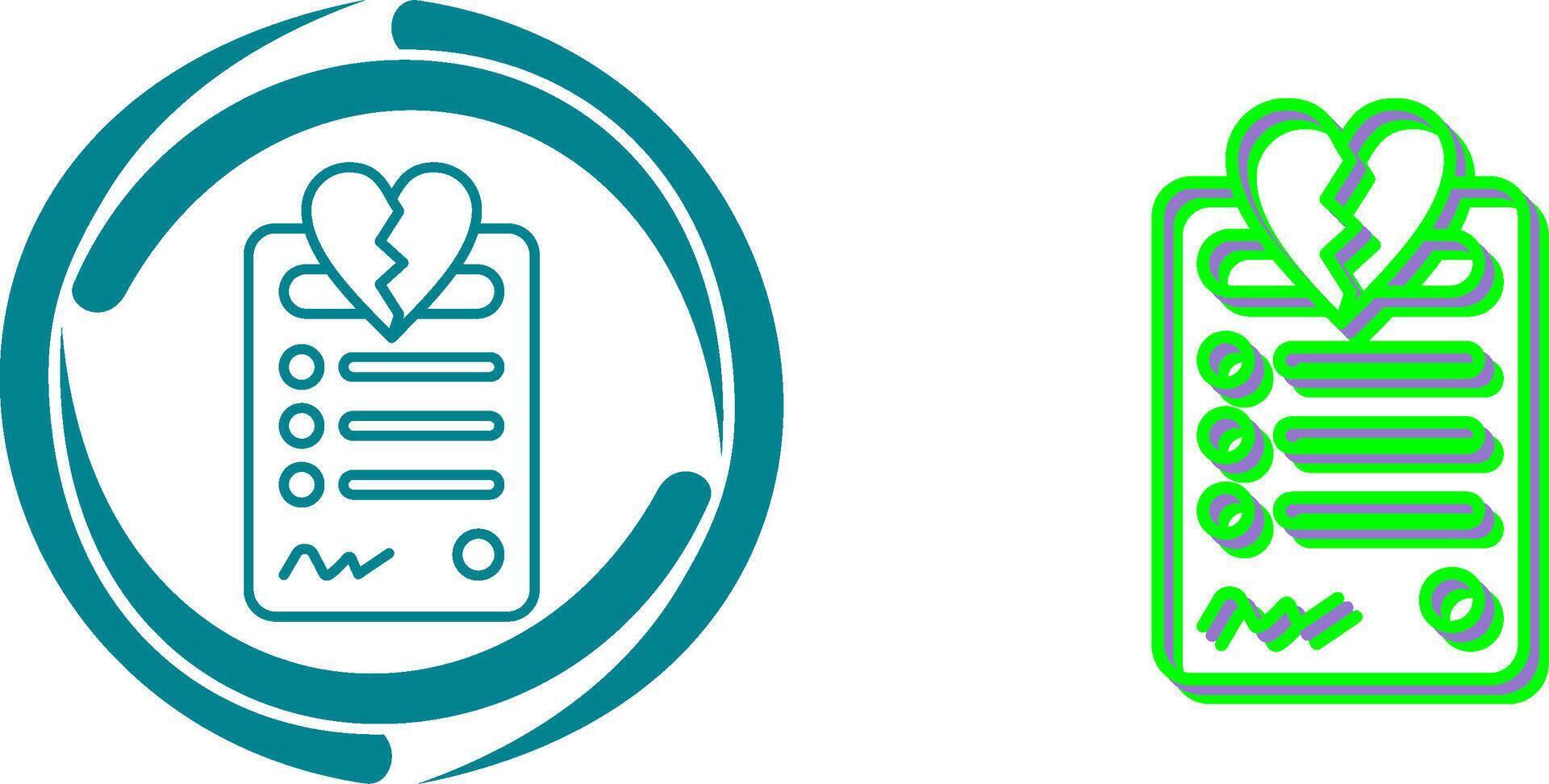 Divorce Icon Design vector
