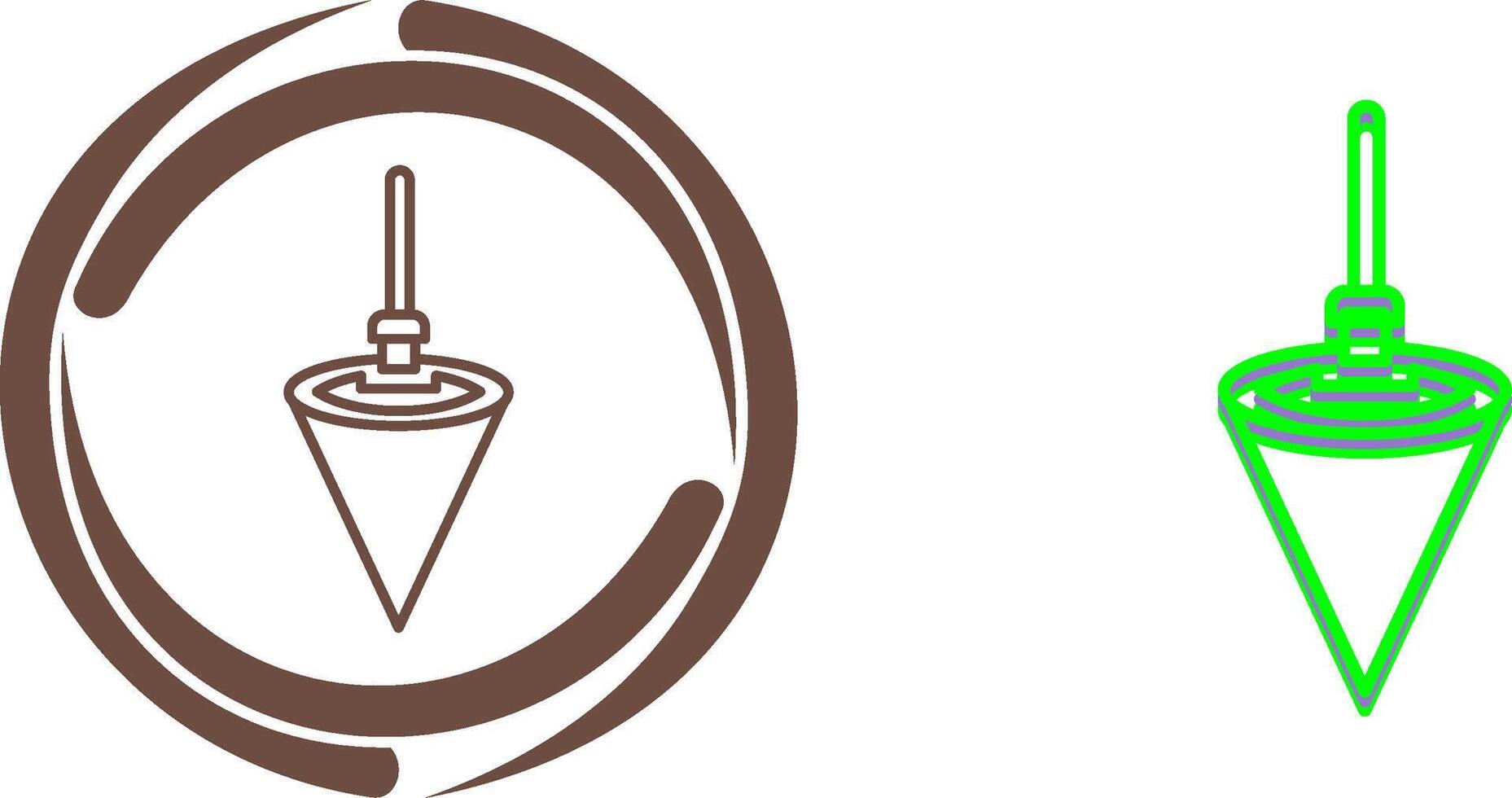 Plumb Bob Icon Design vector