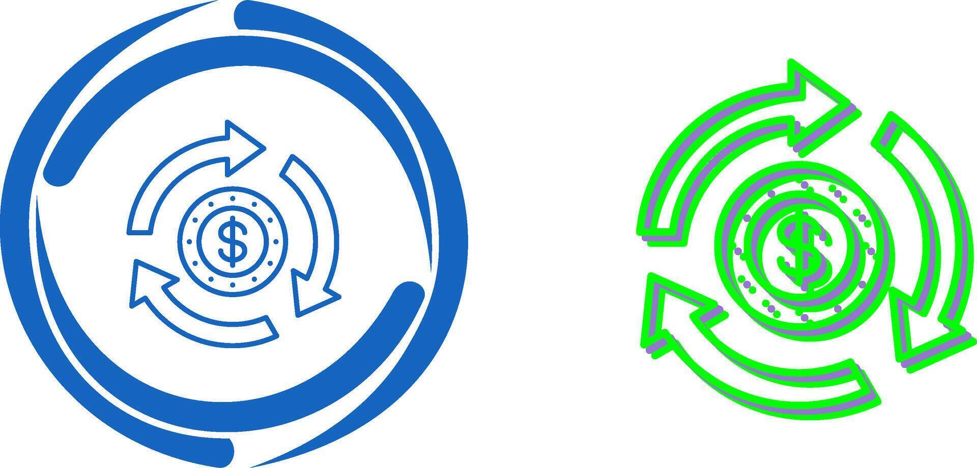 Turnover Icon Design vector
