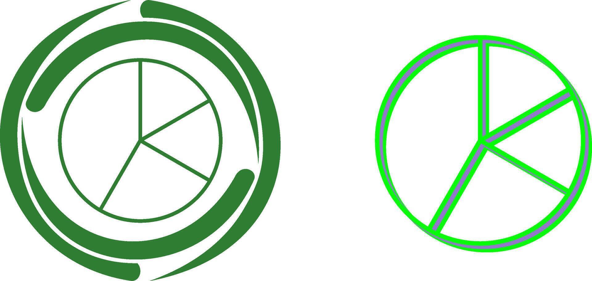 diseño de icono de gráfico circular vector