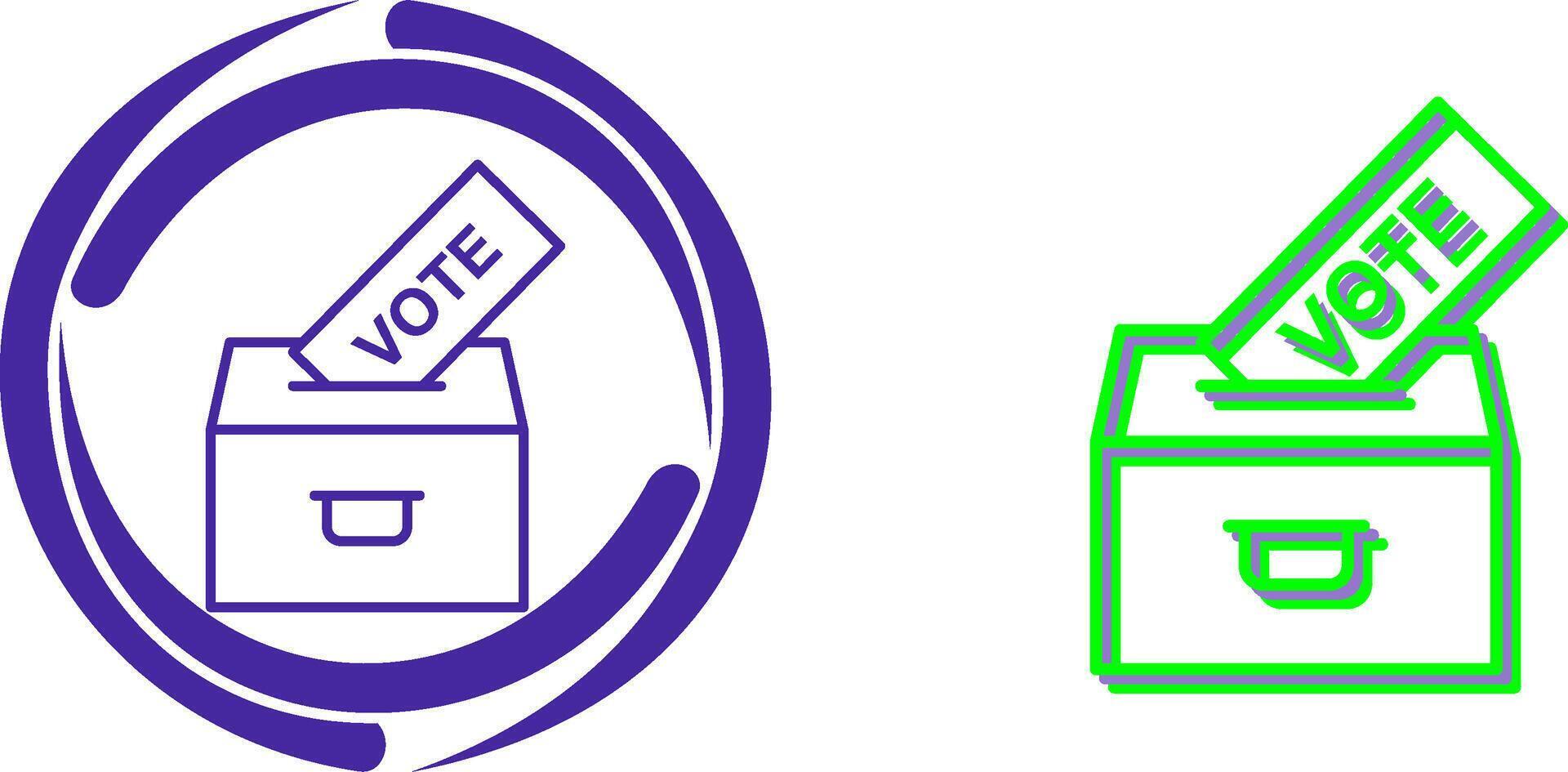 Casting Vote Icon Design vector