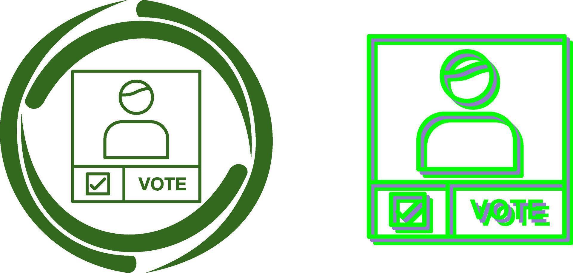 Candidate Banner Icon Design vector