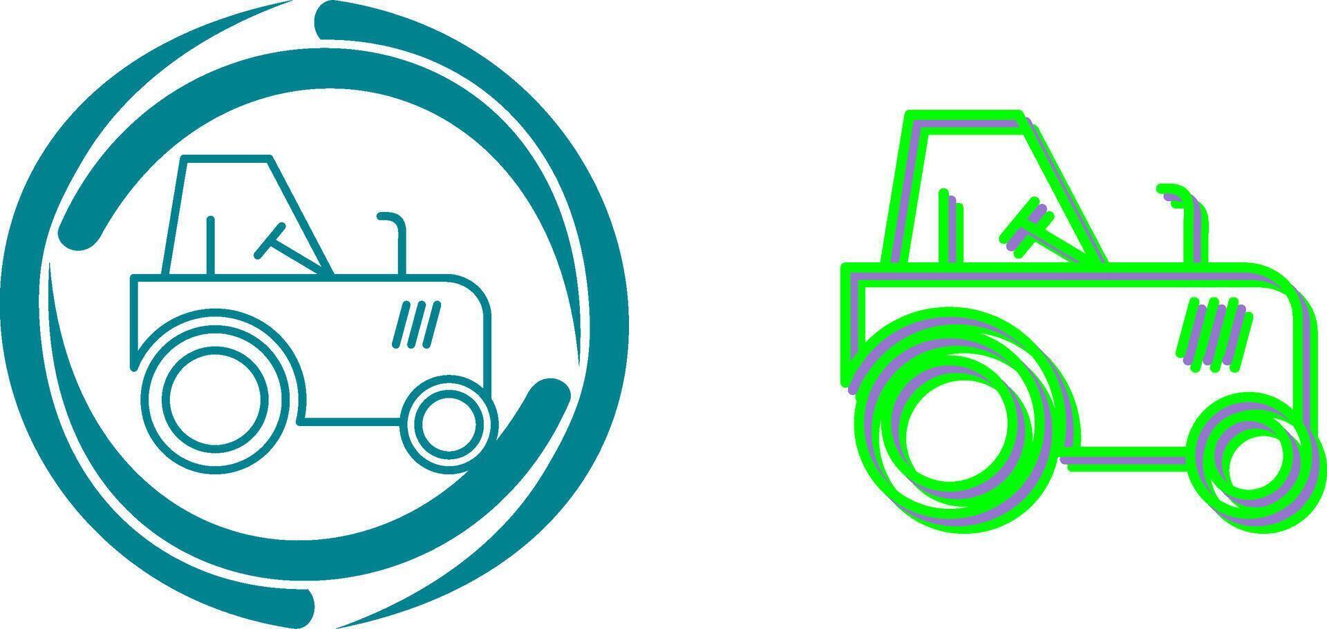 Tractor Icon Design vector