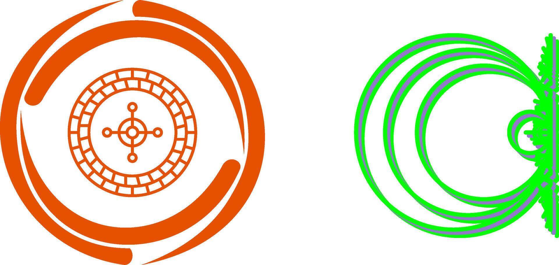 Roulette Icon Design vector