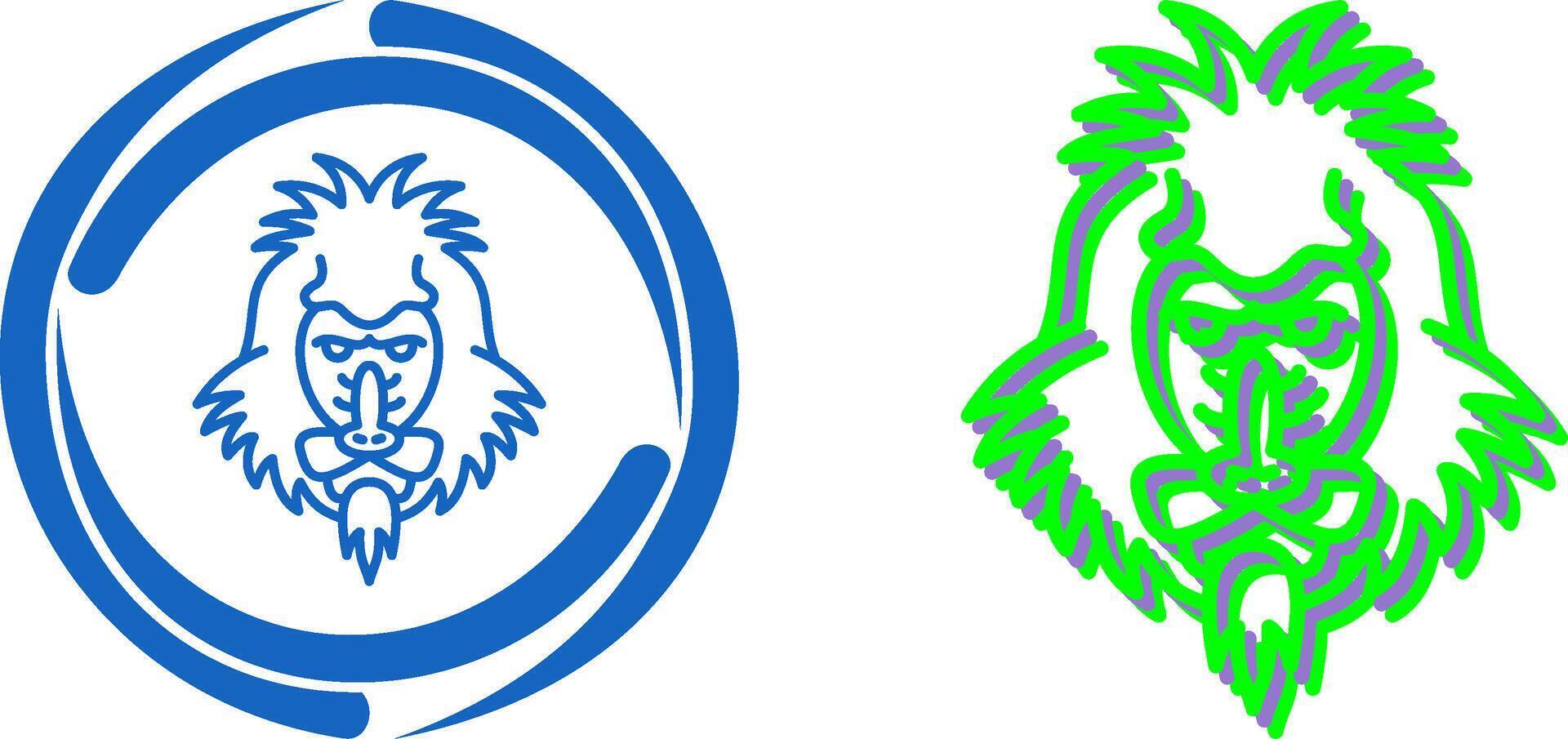 Mandrill Icon Design vector