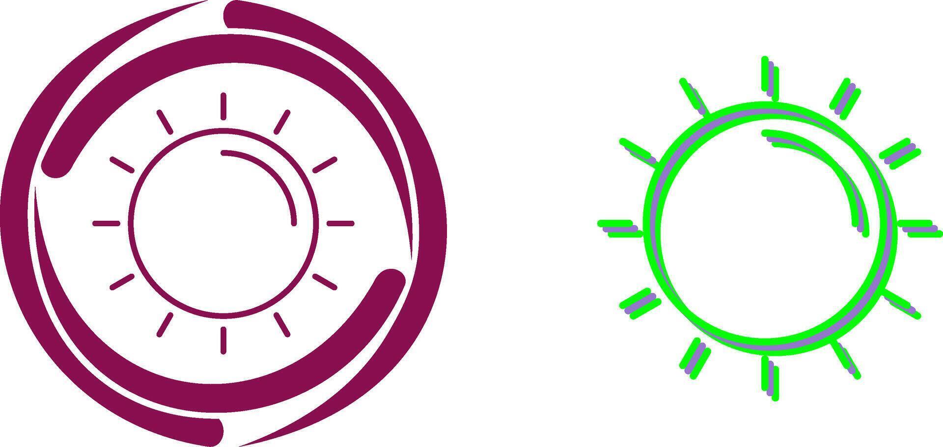 Sun Icon Design vector