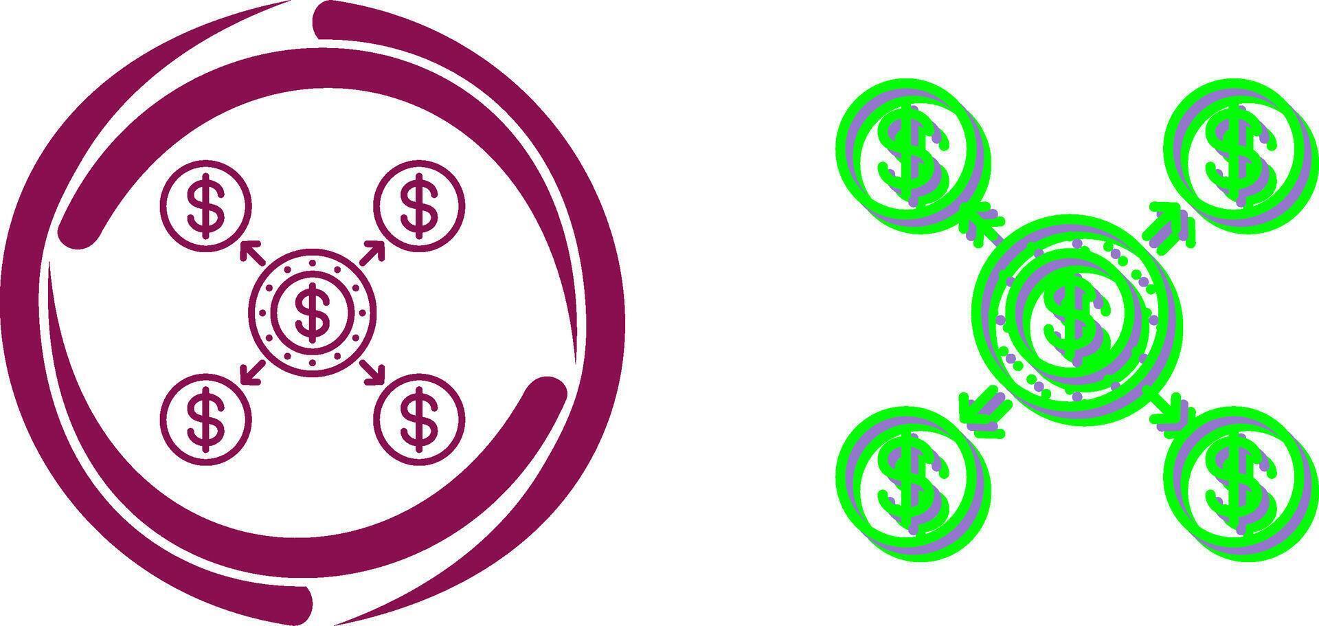 Distribution Icon Design vector