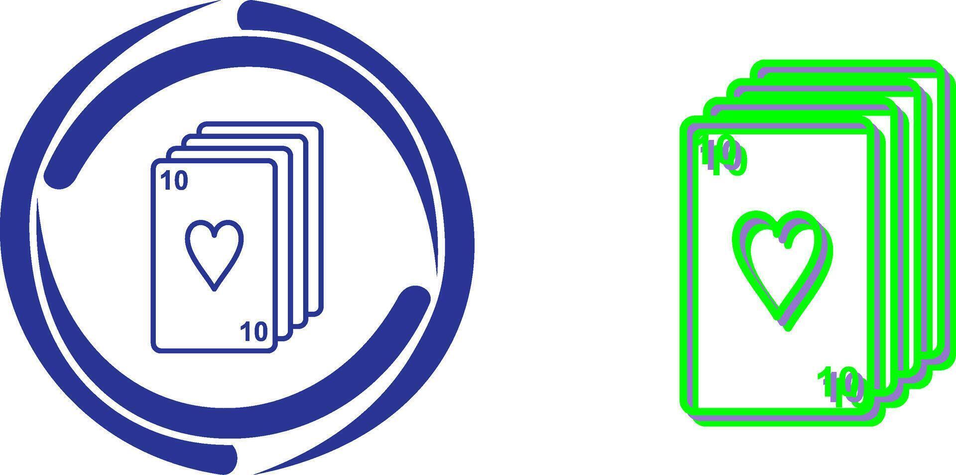 Deck of Cards Icon Design vector