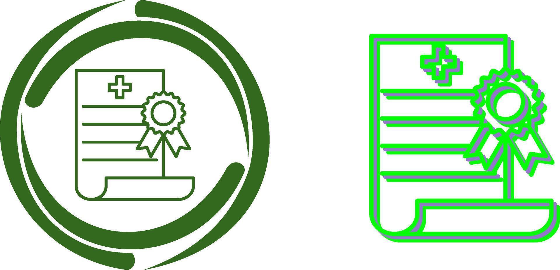 death Certificate Icon Design vector