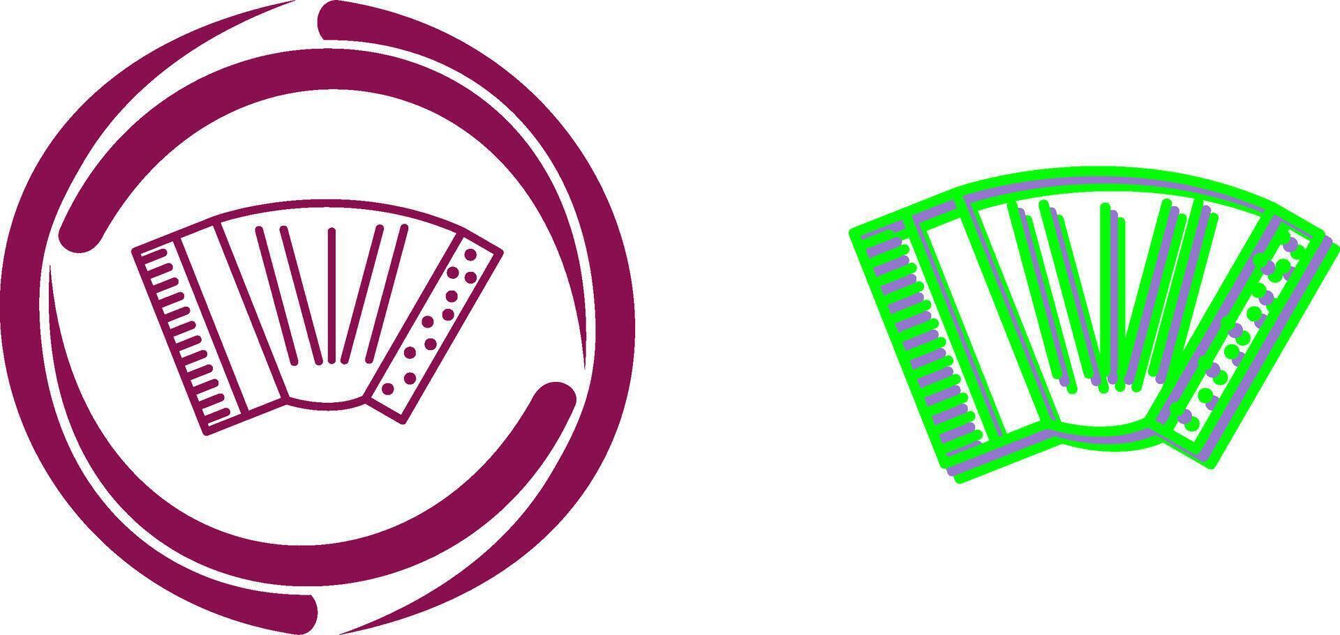Accordion Icon Design vector