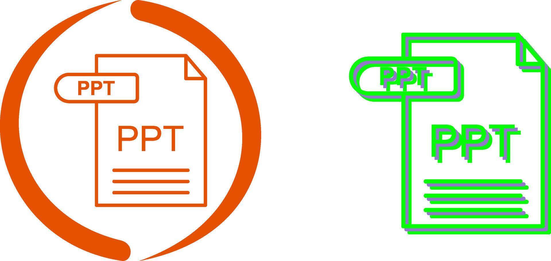 PPT Icon Design vector