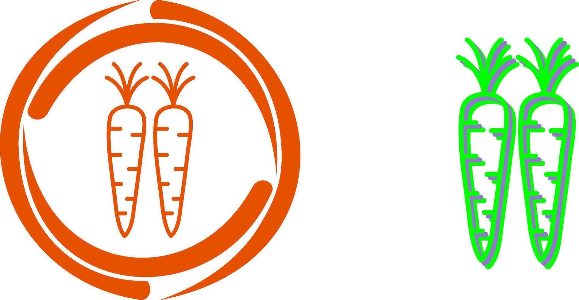 Carrots Icon Design vector