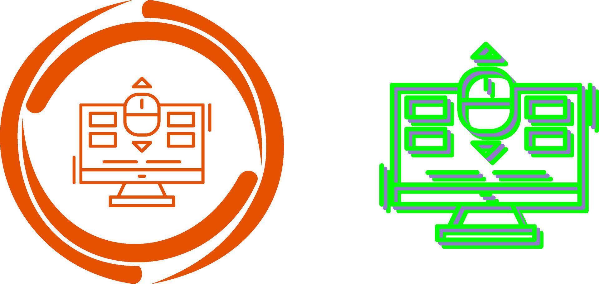 Scroll Icon Design vector