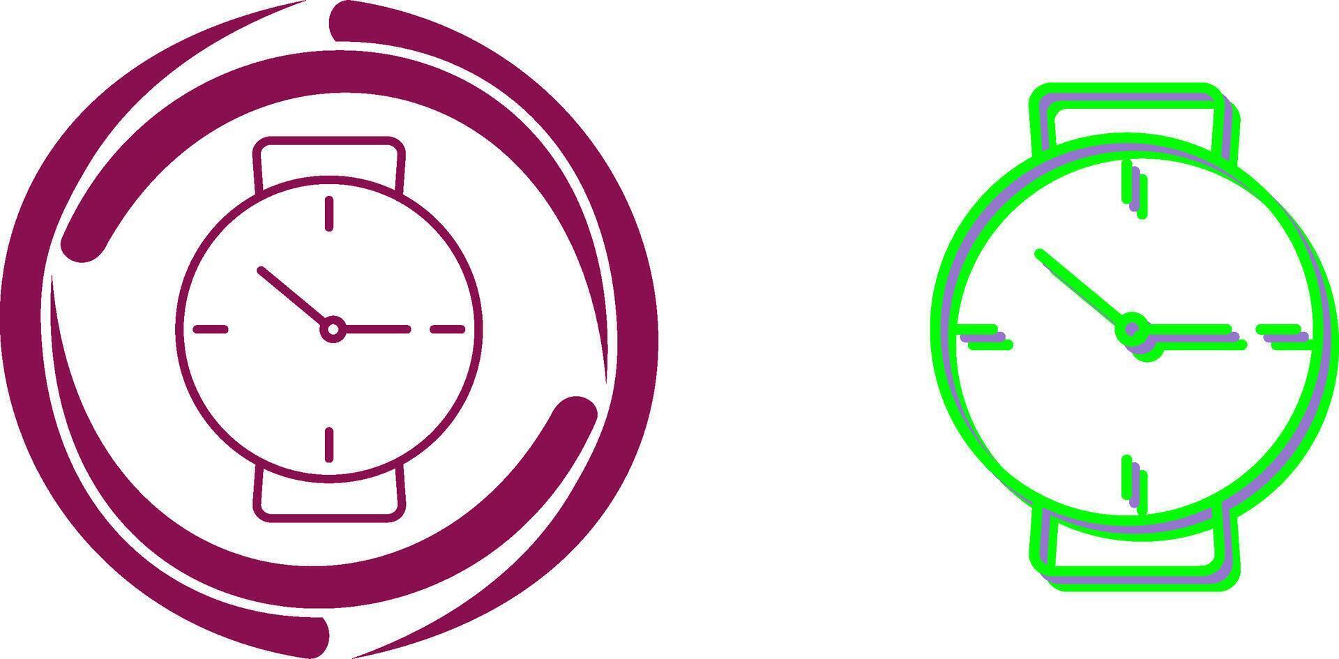 Wrist Watch Icon Design vector