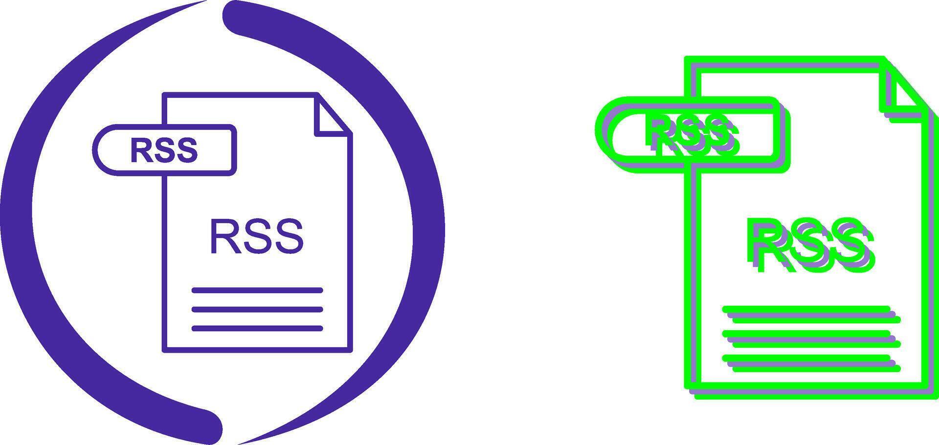 RSS Icon Design vector