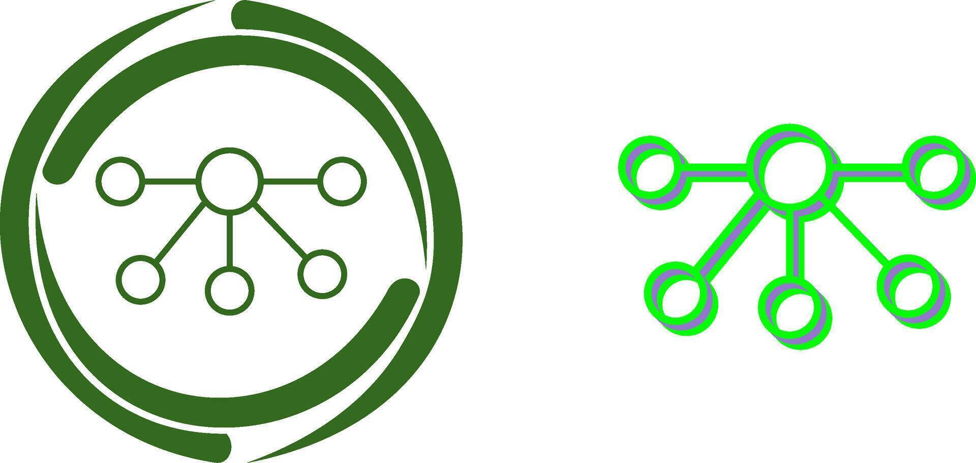 Nodes Icon Design vector