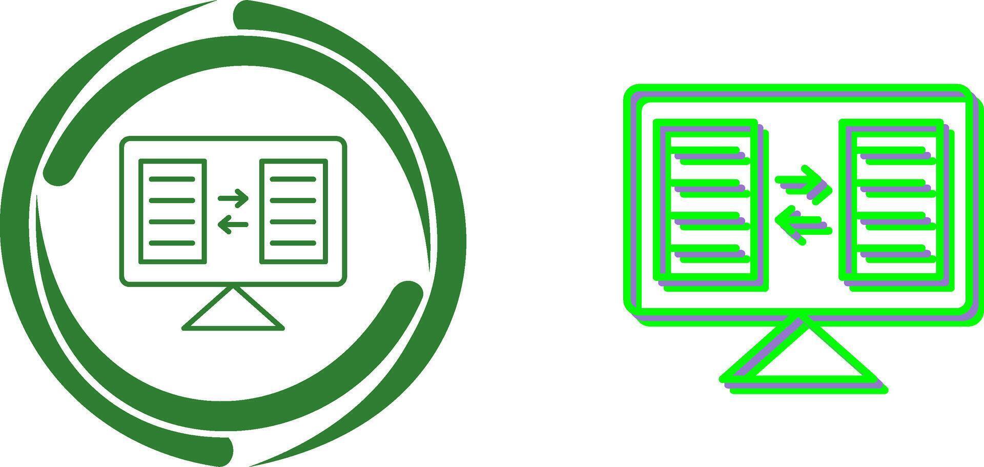 File Sharing Icon Design vector