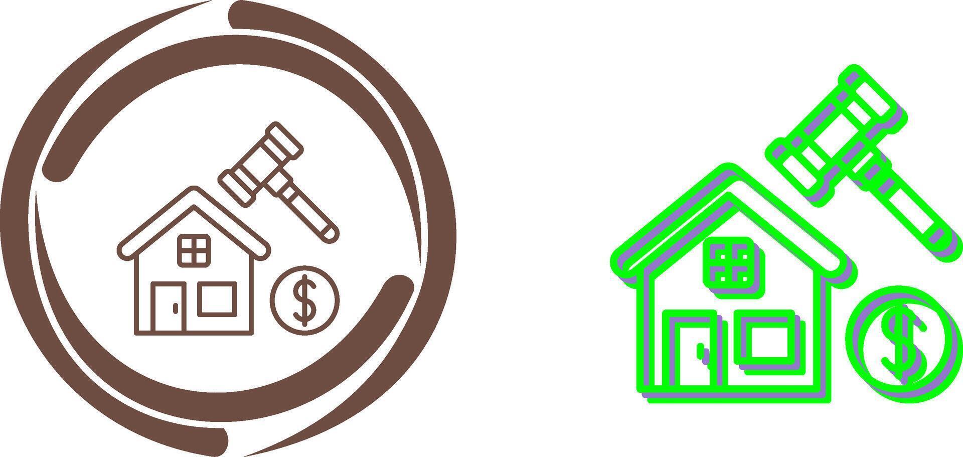 Auction Icon Design vector