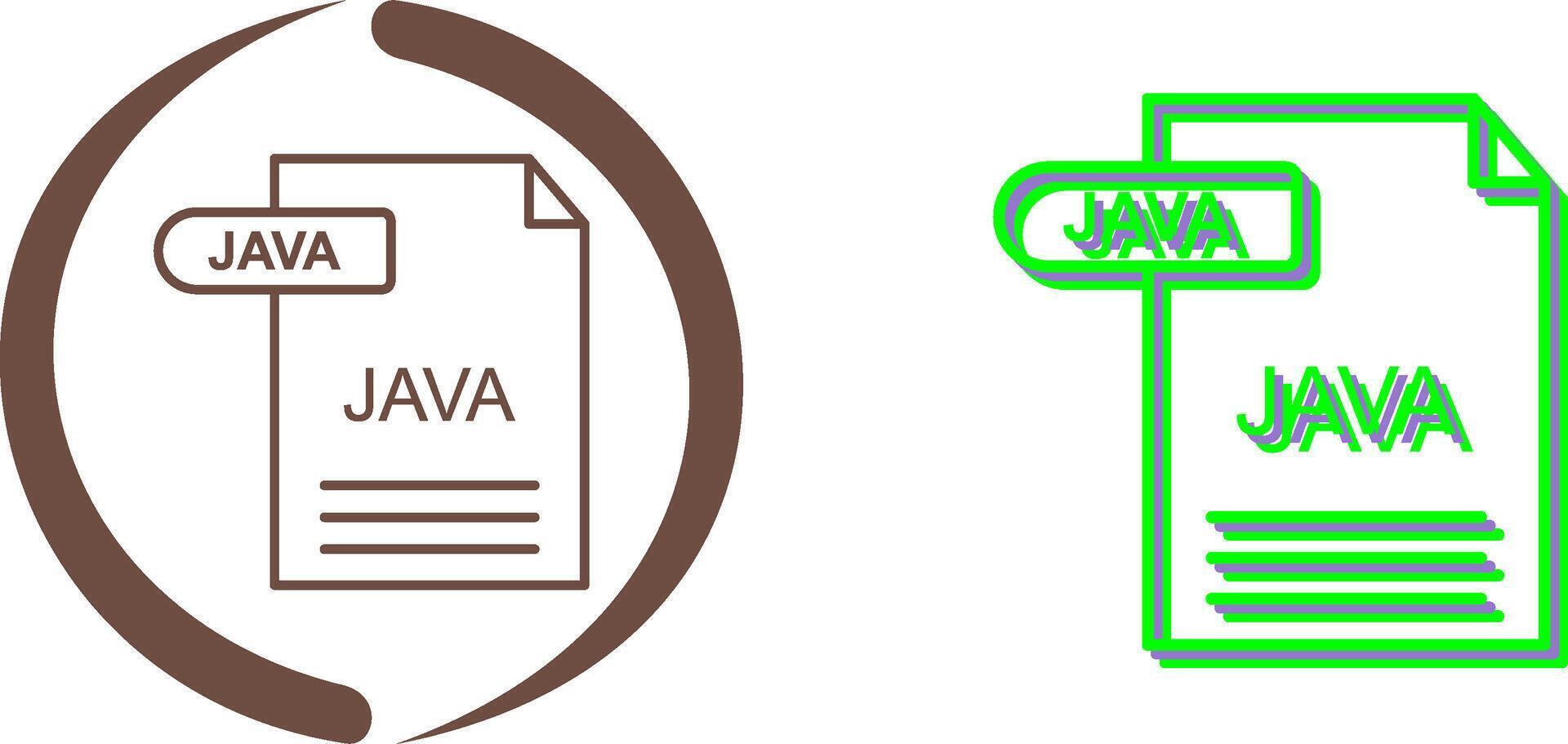 Java Icon Design vector