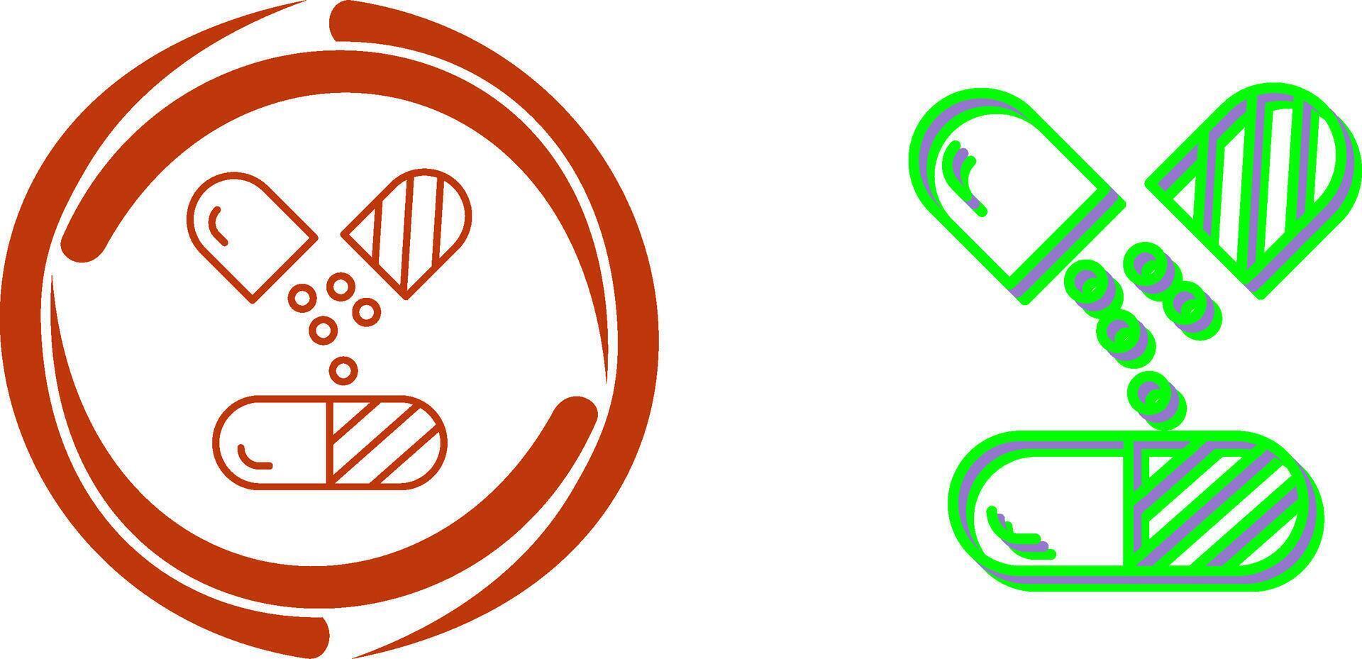 Capsule Icon Design vector