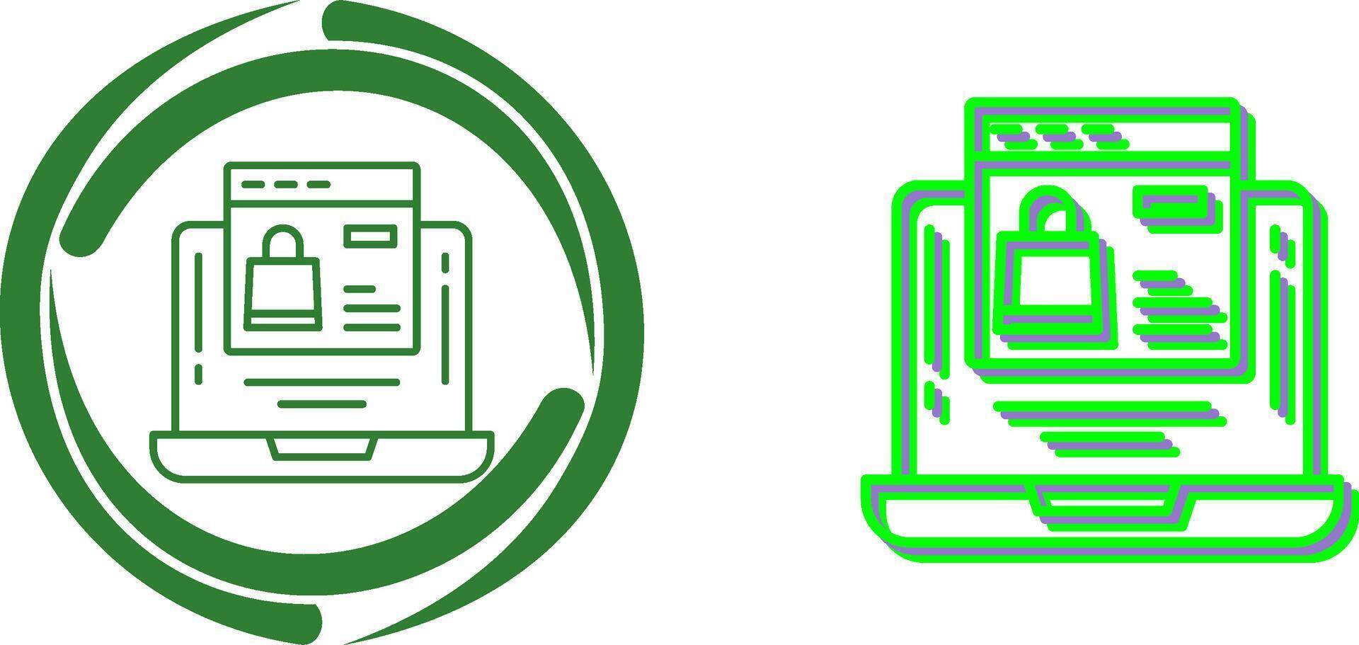 Online Shopping Icon Design vector