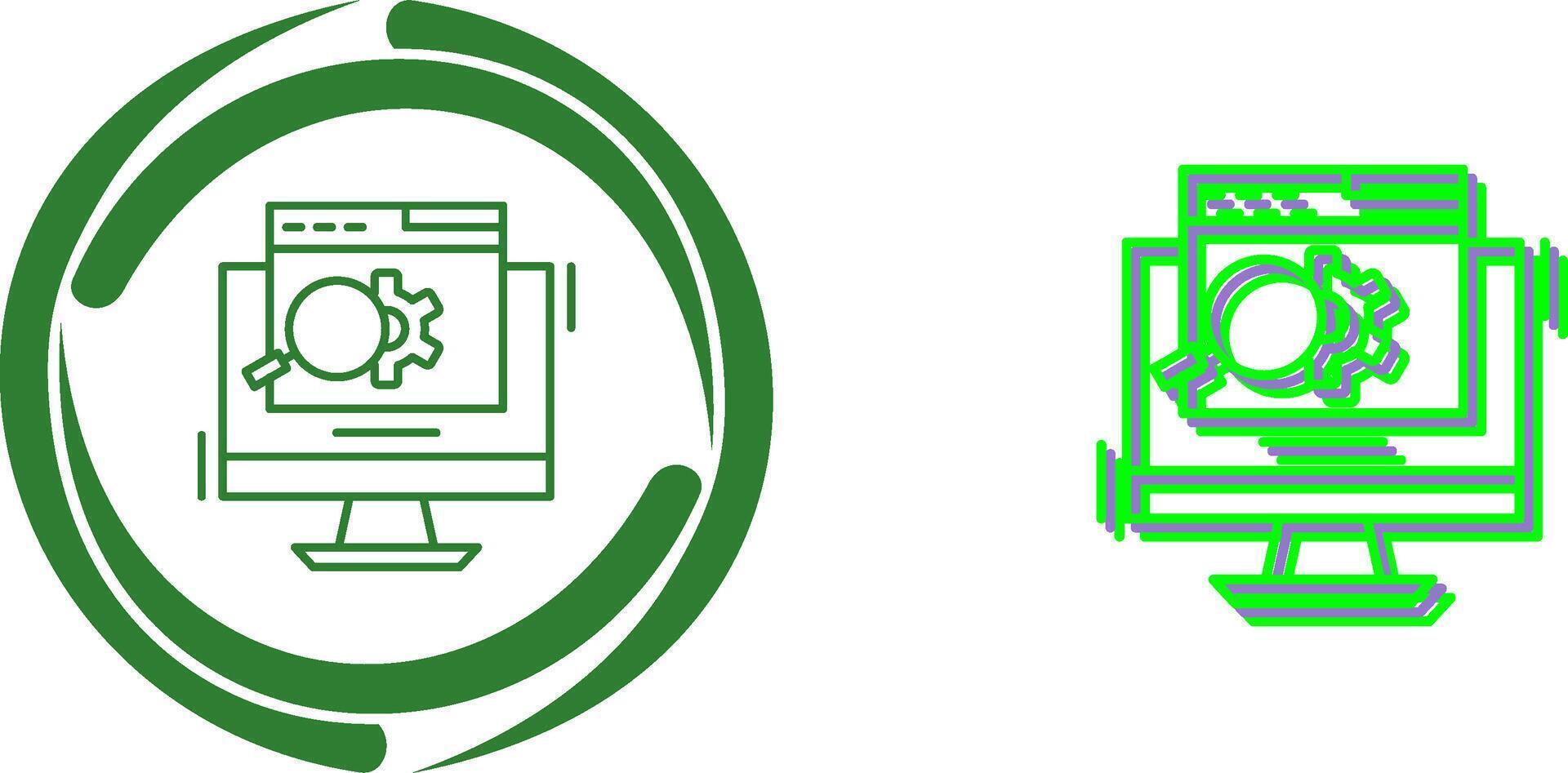 Search Engine Icon Design vector