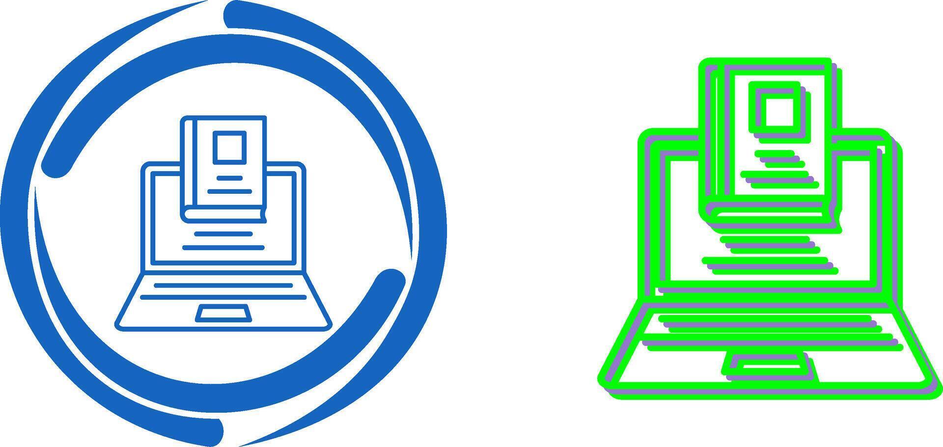 Laptop Icon Design vector
