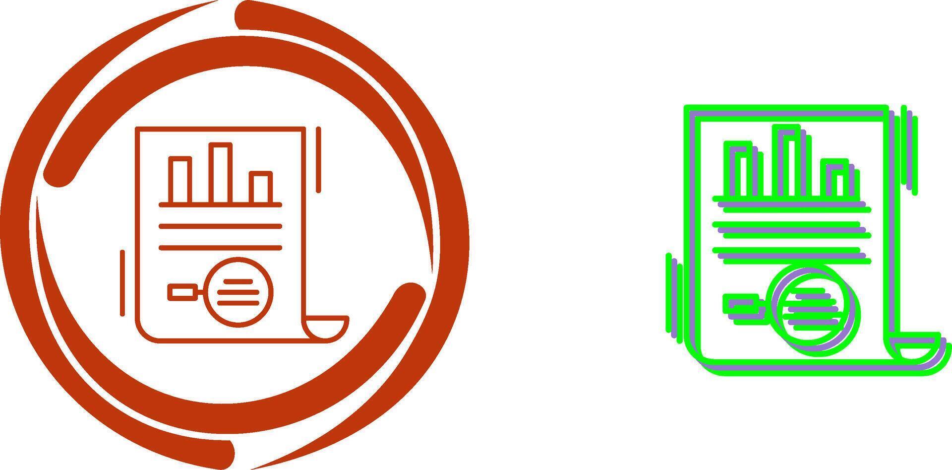 Market Research Icon Design vector