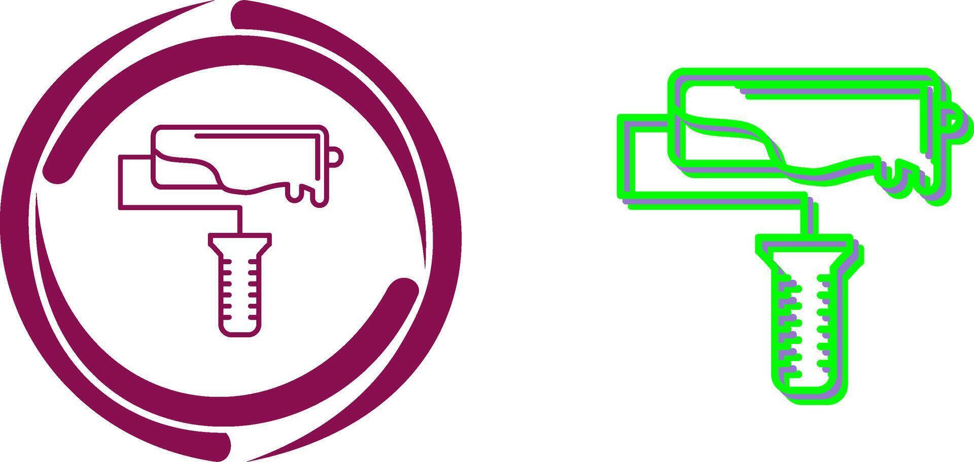 Roller Icon Design vector