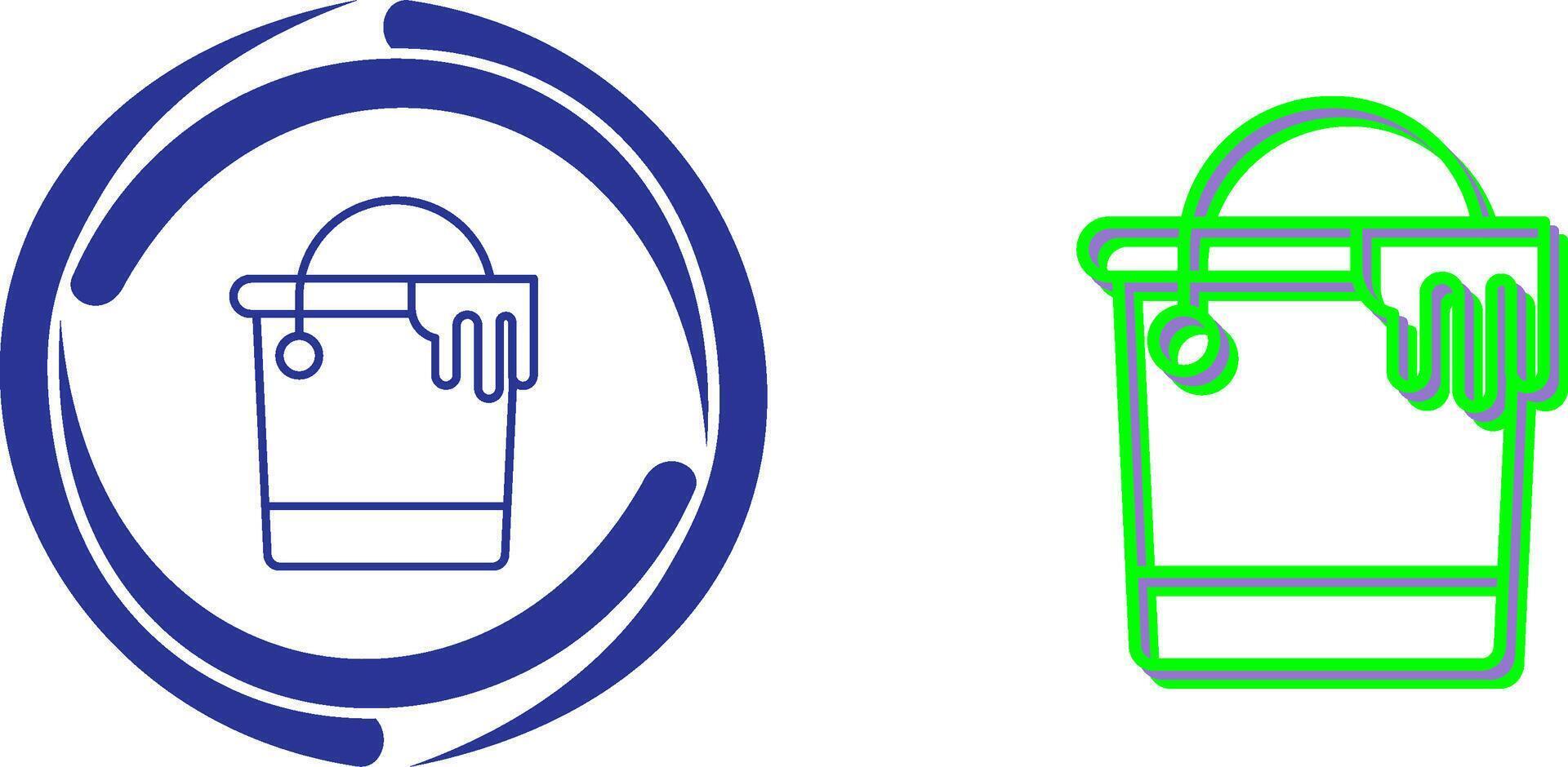 Paint Bucket Icon Design vector