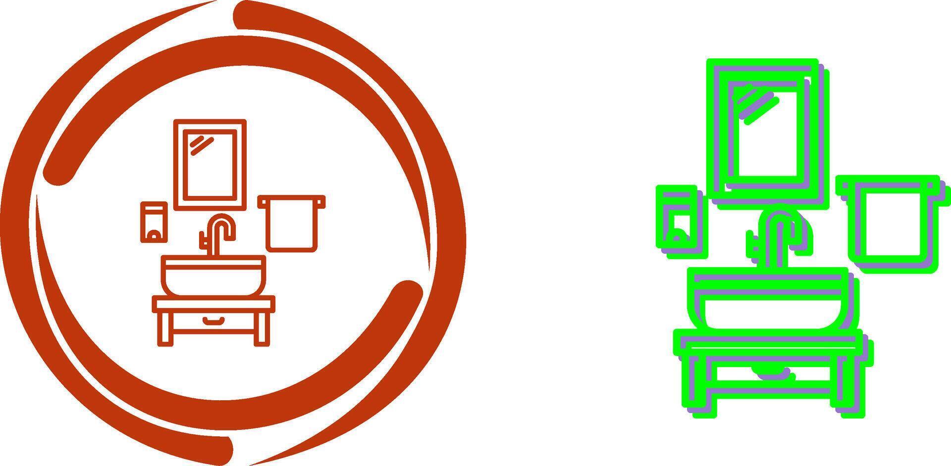 Washbasin Icon Design vector