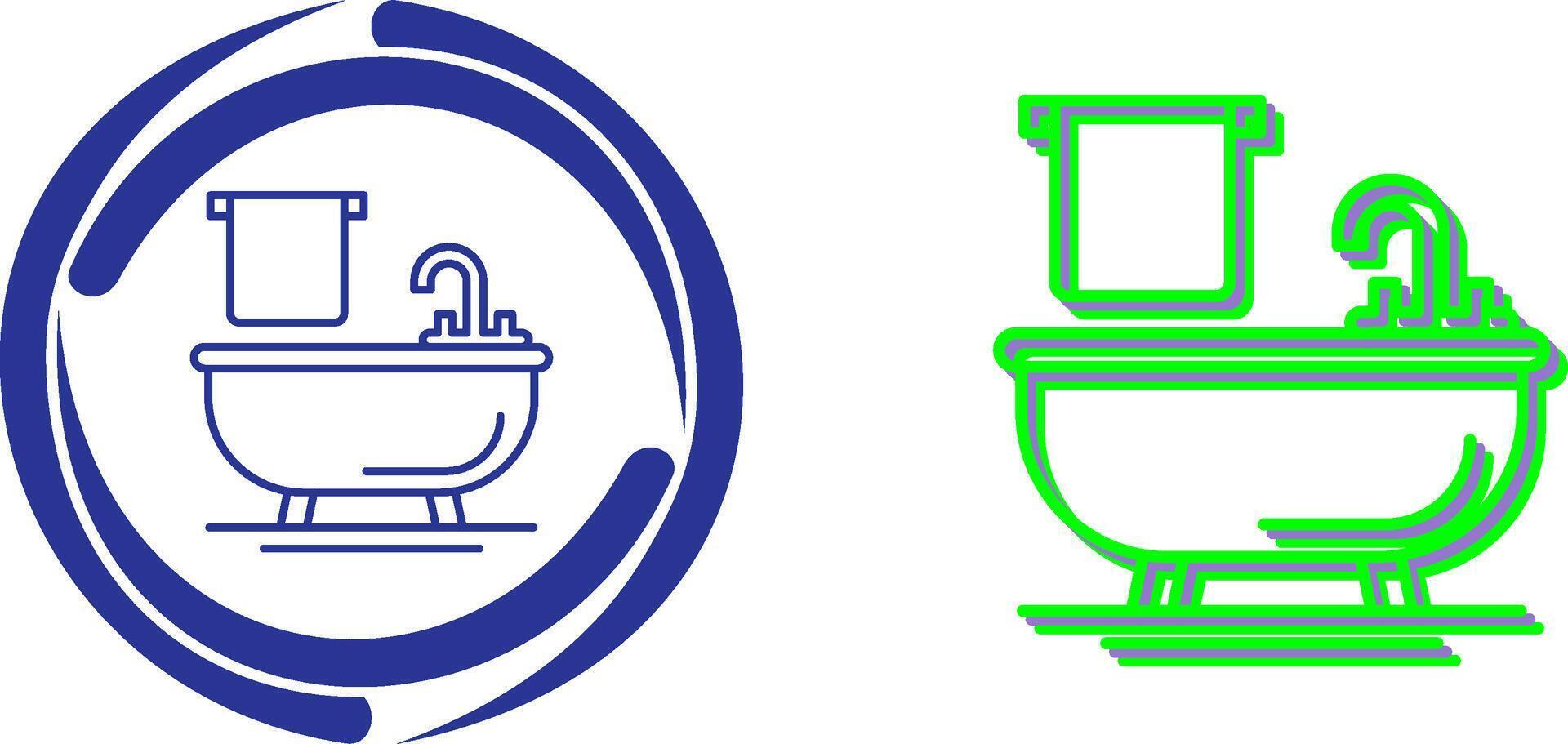 Bathtub Icon Design vector