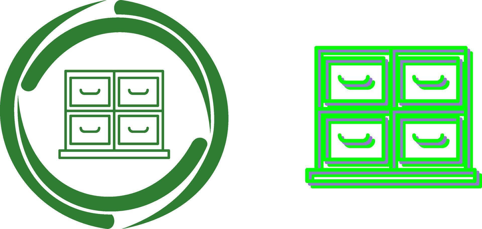 Cabinet Icon Design vector