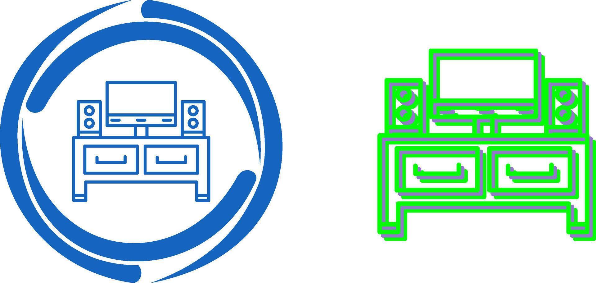 Television Icon Design vector