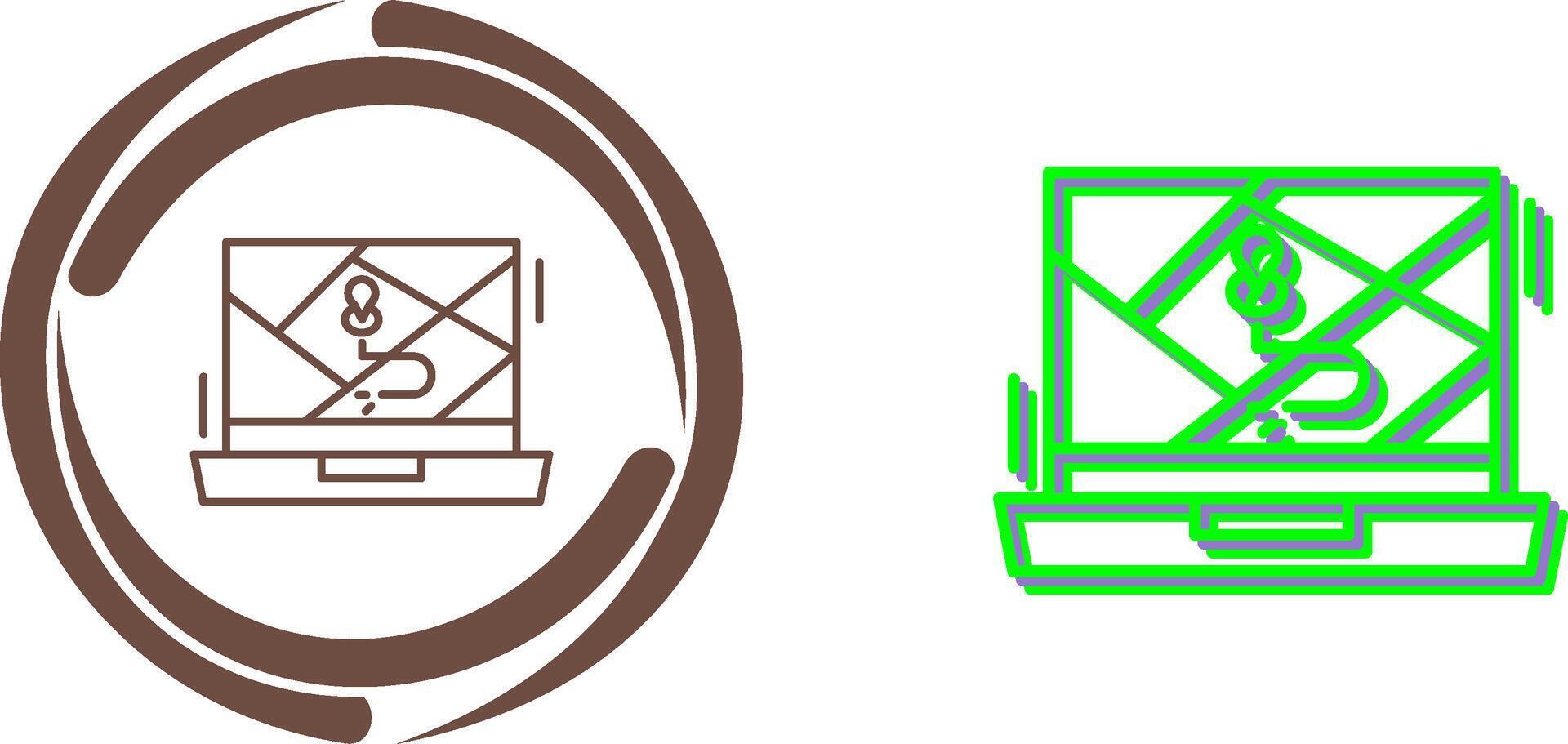 Google Map Icon Design vector